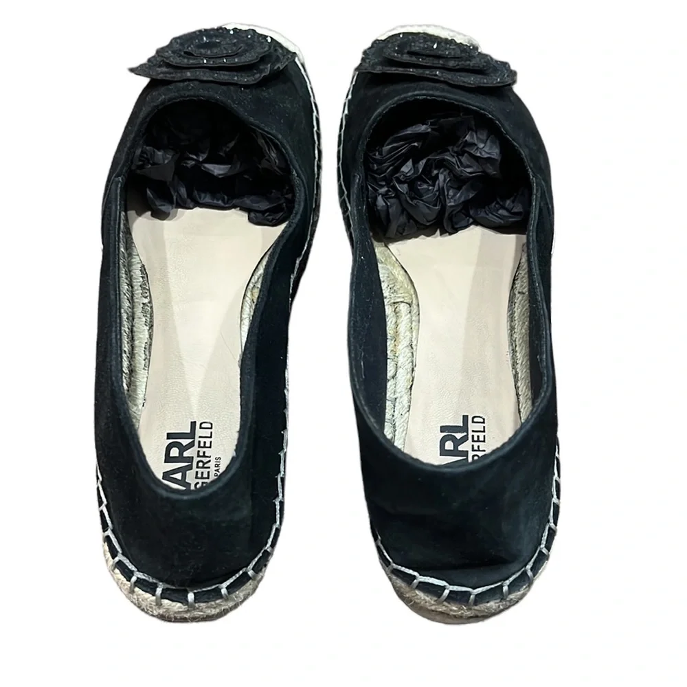 Karl Lagerfeld Abby Flower Espadrilles Size 9.5